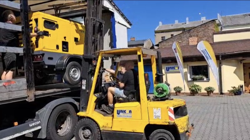 PŘEDALI JSME generátor Atlas Copco QAS 45 Kd