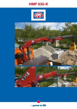 hydraulický nakládací  jeřáb 635 - K1 až K4