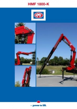 hydraulický nakládací jeřáb 1800 - K2 až K8